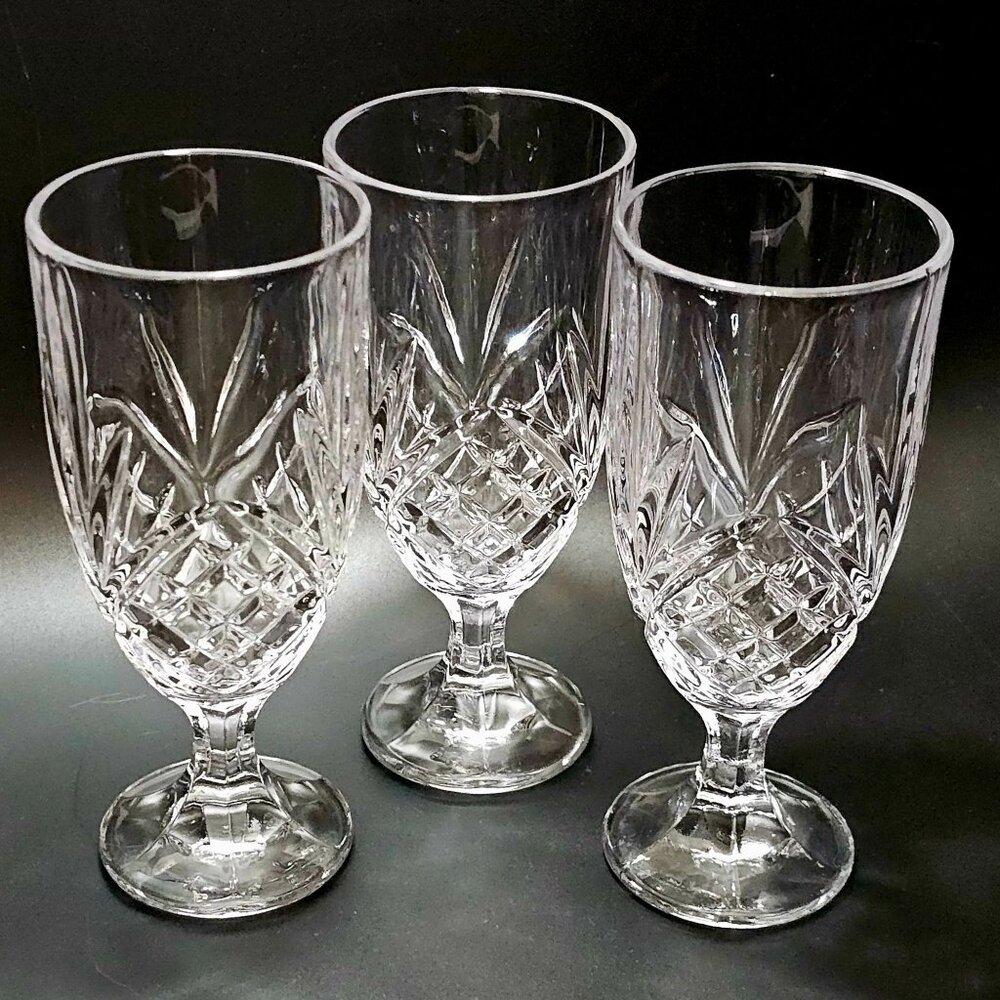 3 Godinger Dublin Ice Tea Glasses 7.75" Shannon fine crystal heritage home bar - Picture 2 of 5